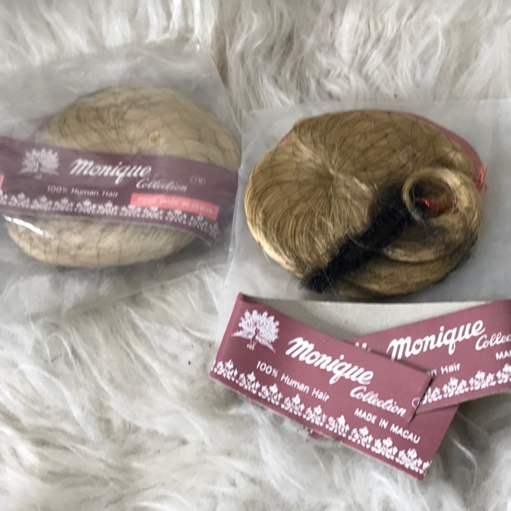 NWT Monique TEENIE WEENIE Round Cap Doll Wig SZ 9-10 100% HUMAN HAIR, Short Bob